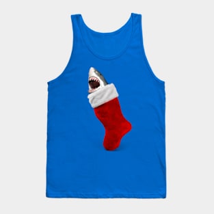 Shark in Christmas stocking | Funny Shark Tank Top